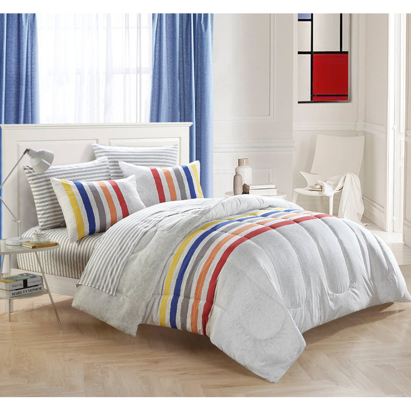 Latitude Run® Mainstays Blair Reversible Comforter Set Wayfair